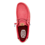 WALLY JUTE CLARET RED/SILVER BIRCH