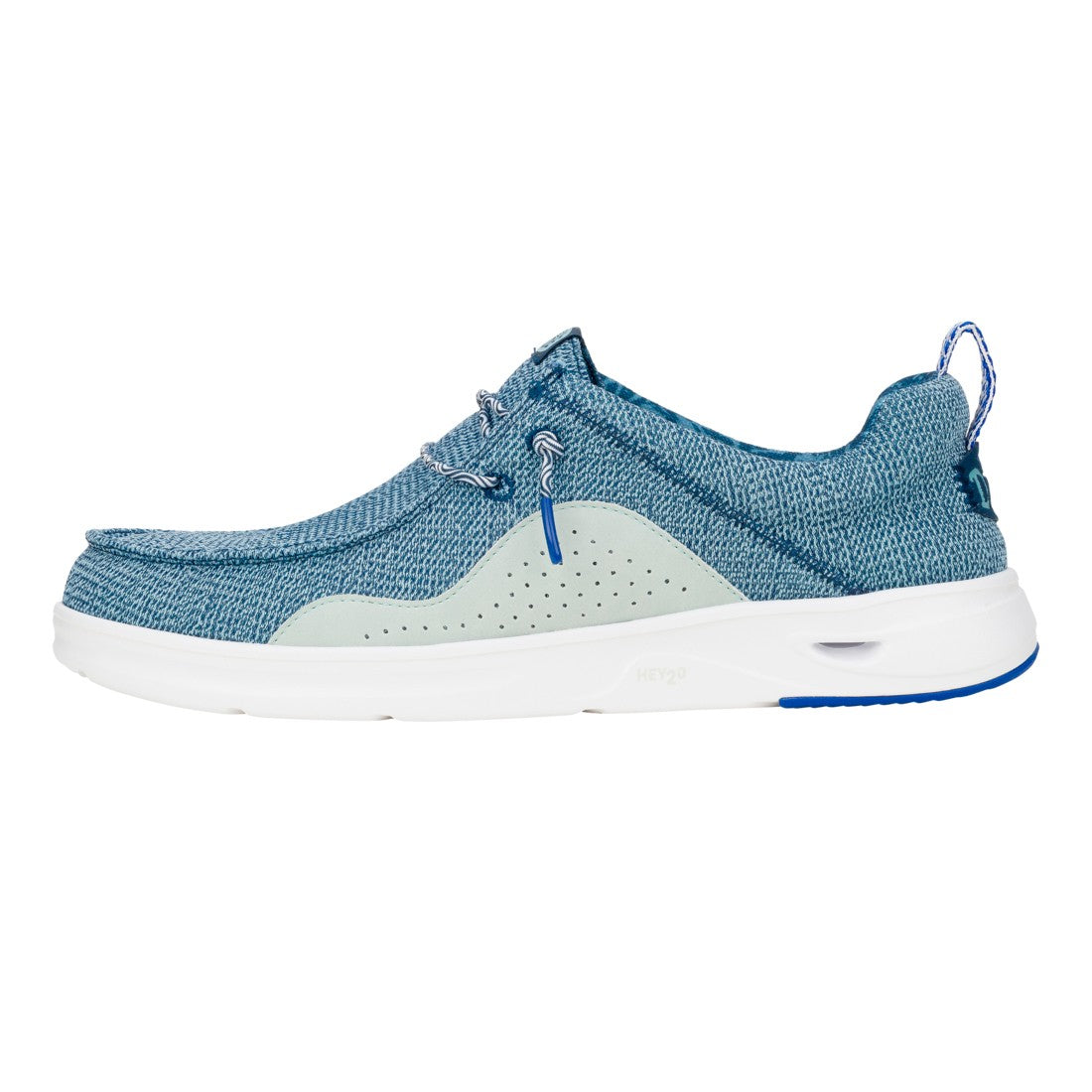 HEY DUDE Men's Wally Hey2O Mesh Lace Shoe In Monument Grey/dawn