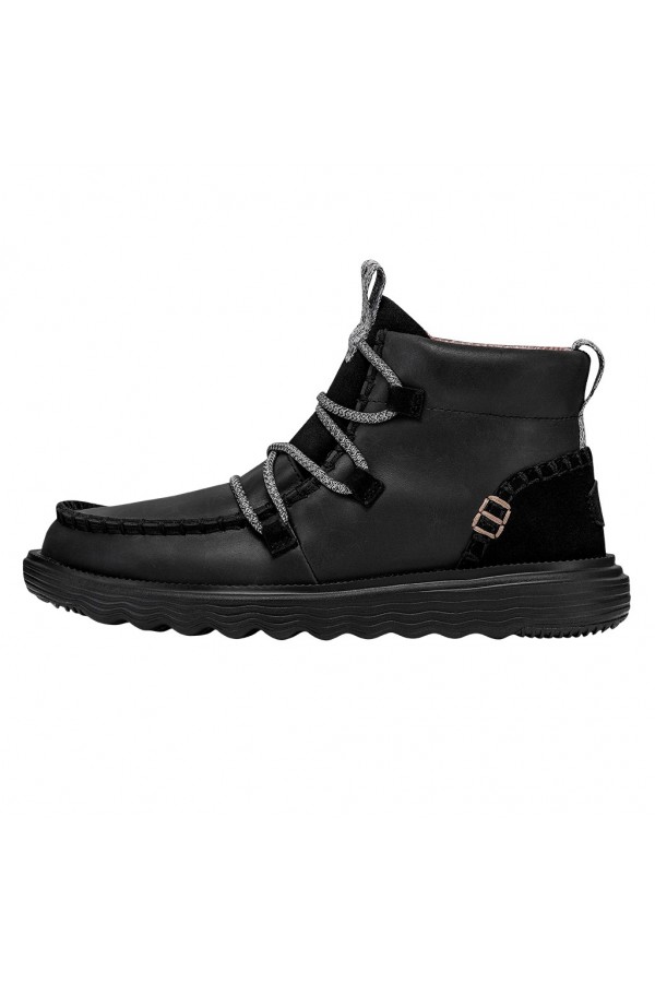 REYES BOOT LEATHER - BLACK...