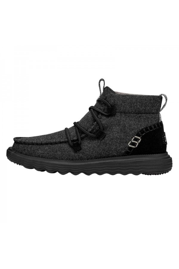 REYES BOOT WOOL - BLACK BLACK