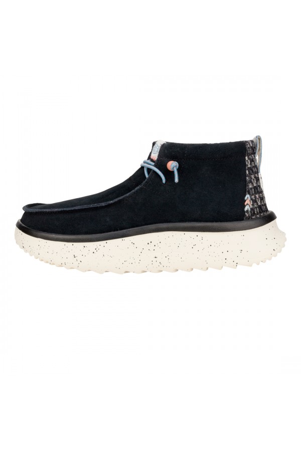 WENDY PEAK HI SUEDE - BLACK