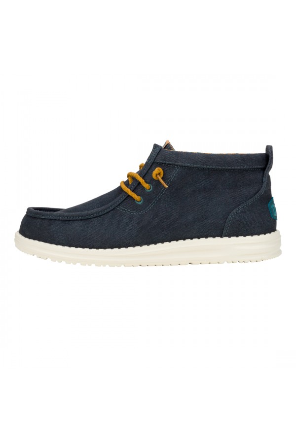 WALLY MID WAXED CANVAS - NAVY