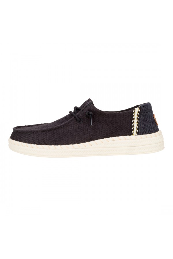 WENDY ESPADRILLE WOVEN - BLACK