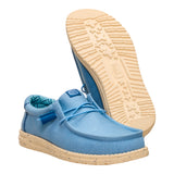 WALLY STRETCH CANVAS FADED DENIM/BOULDER TAN