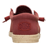 WALLY STRETCH CANVAS BURNT RED/BOULDER TAN