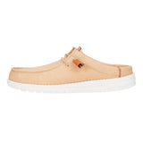WALLY SLIP CANVAS TAN/WHITE