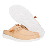 WALLY SLIP CANVAS TAN/WHITE