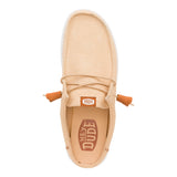 WALLY SLIP CANVAS TAN/WHITE