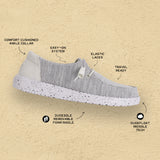 WENDY STRETCH MESH STONE WHITE