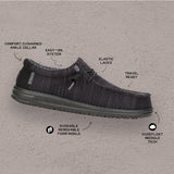 WALLY STRETCH SOX BLACK/BLACK