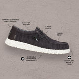 WALLY STRETCH SOX BLACK/WHITE