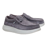 WALLY COMF SUEDE GULL GREY/DAWN BLUE