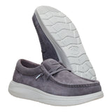 WALLY COMF SUEDE GULL GREY/DAWN BLUE
