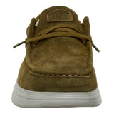WALLY COMF SUEDE DARK OLIVE/STONE GREY