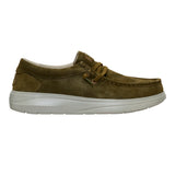 WALLY COMF SUEDE DARK OLIVE/STONE GREY