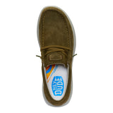 WALLY COMF SUEDE DARK OLIVE/STONE GREY