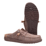 WALLY SLIP STRETCH SOX DEEP TAUPE/CHANTERELLE TAN