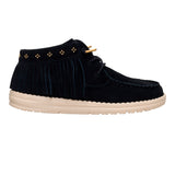 WENDY MID FRINGE COWGIRL SUEDE BLACK