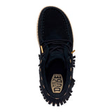 WENDY MID FRINGE COWGIRL SUEDE BLACK