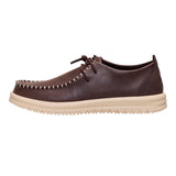 WALLY NXT MOC LEATHER MOLE BROWN/WOOD ASH