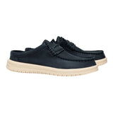 WALLY NXT MULE LEATHER BLACK/WOOD ASH