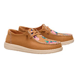 WENDY CROSS STITCH TAN/MULTI