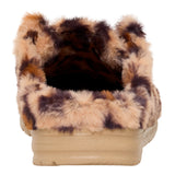 WENDY SLIPPER LEO FUR TAN/MULTI