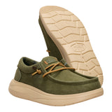 WALLY COMF WORN TWILL BURNT OLIVE/BOULDER TAN