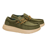 WALLY COMF WORN TWILL BURNT OLIVE/BOULDER TAN