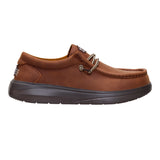 WALLY COMF FULL GRAIN LEATHER ROBE BROWN/MOLE BROWN
