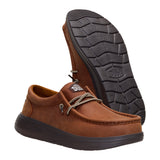 WALLY COMF FULL GRAIN LEATHER ROBE BROWN/MOLE BROWN