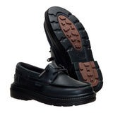 SIENNA BOAT LEATHER BLACK/BLACK