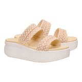 AUSTIN SLIDE WOVEN BOULDER TAN/EGRET