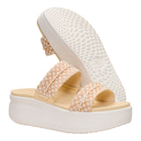AUSTIN SLIDE WOVEN BOULDER TAN/EGRET