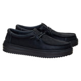 REV TUMBLED LEATHER BLACK/BLACK
