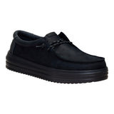 REV TUMBLED LEATHER BLACK/BLACK