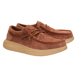 WALLY COMF TETON SUEDE SHAVED CHOCOLATE/MULTI