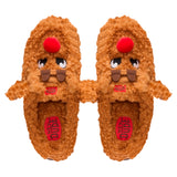 WENDY SLIPPER COZY REINDEER LION ORANGE/DOWNTOWN BROWN