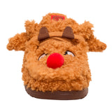 WALLY SLIPPER COZY REINDEER LION ORANGE/DOWNTOWN BROWN
