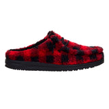 WALLY SLIPPER BUFFALO PLAID FLAME SCARLET/BLACK