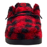 WALLY SLIPPER BUFFALO PLAID FLAME SCARLET/BLACK