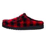 WALLY SLIPPER BUFFALO PLAID FLAME SCARLET/BLACK