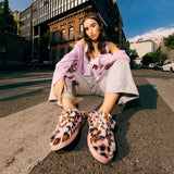 WENDY SLIPPER LEO FUR PINK/MULTI