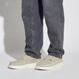 WALLY COMF SUEDE STONE GREY/SILVER BIRCH
