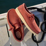 WALLY STRETCH CANVAS BURNT RED/BOULDER TAN