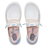 WENDY FLORAL BOHO SNOW WHITE/BLUE